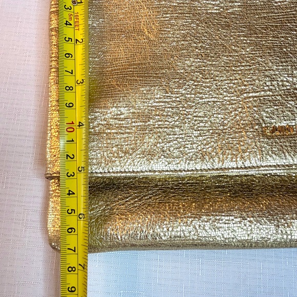 Saint Laurent Metallic Foldover Clutch - Pristine Condition - Picture 9 of 11